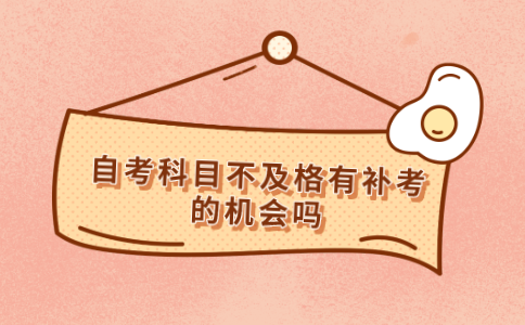 江苏自考科目不及格有补考的机会吗？