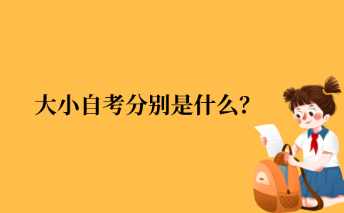 2021年江苏省大自考与小自考分别是什么？