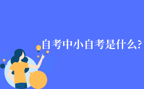 自学考试本科中的小自考是什么?
