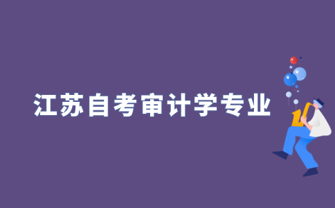 2022年江苏自考本科有审计学专业吗?