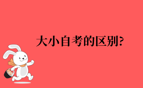 2021年江苏省大小自考的区别?