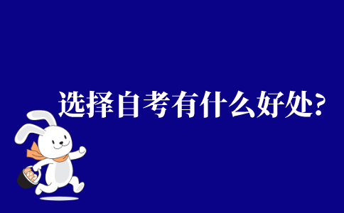 2021年江苏省选择自考有什么好处?