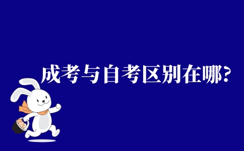 2021年成考与自考的区别在哪?