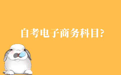 自考电子商务专升本需要考些什么科目?