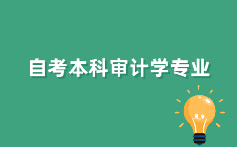 有2022年江苏自考本科审计学专业吗？