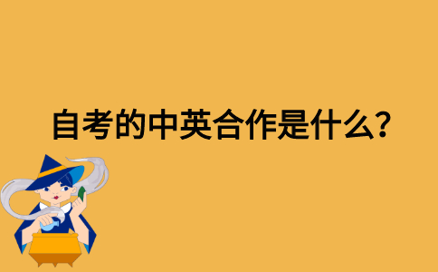 自考的中英合作是什么？