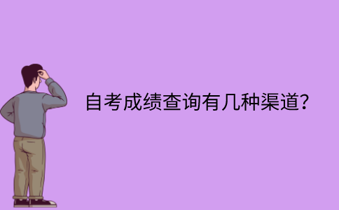 江苏省自考成绩查询有几种渠道？