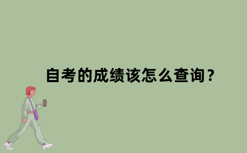 江苏省自考的成绩该怎么查询？