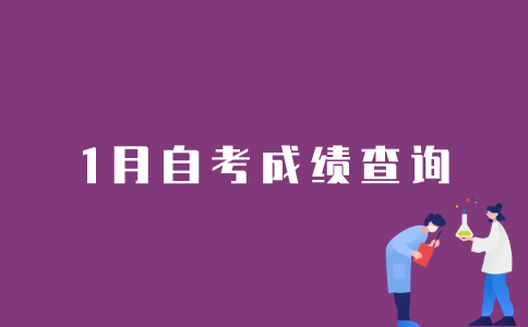 2022年1月江苏自考如何查询成绩？