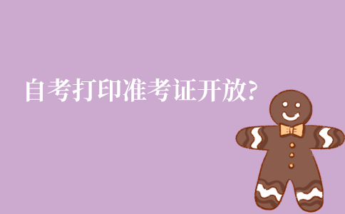 2022年1月江苏自考打印准考证几点开放?