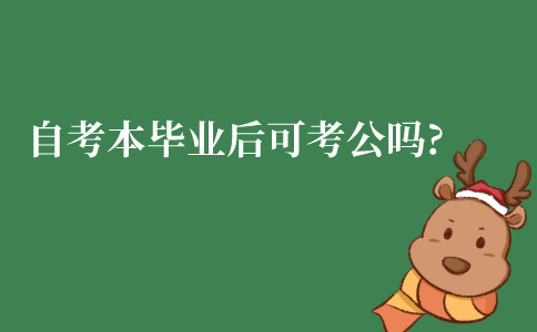江苏自学考试本科毕业后可以考公务员吗?
