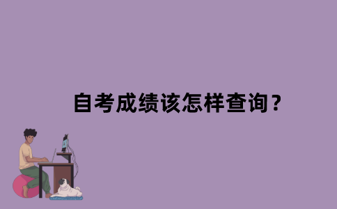江苏省自考成绩该怎样查询？