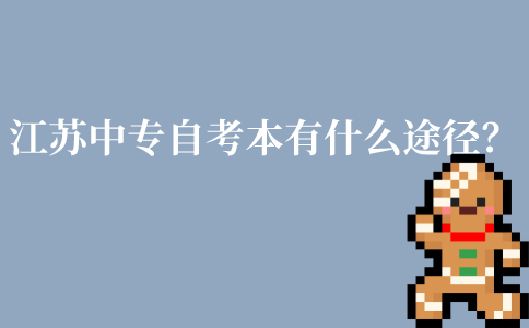 江苏中专自考本科有哪些途径?