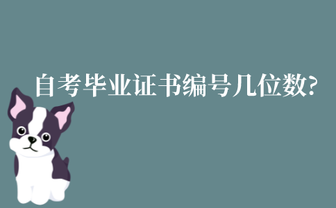 江苏自考毕业证书编号几位数?可以去哪查?