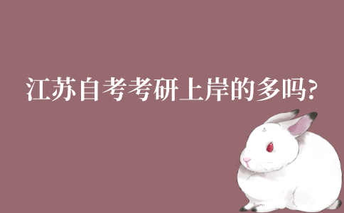 江苏自考考研上岸的多吗?真的很难吗?