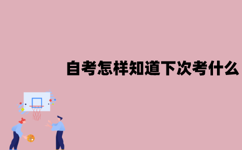 江苏自考怎样知道下次考什么？怎么查？