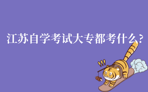 江苏自学考试大专都考什么?