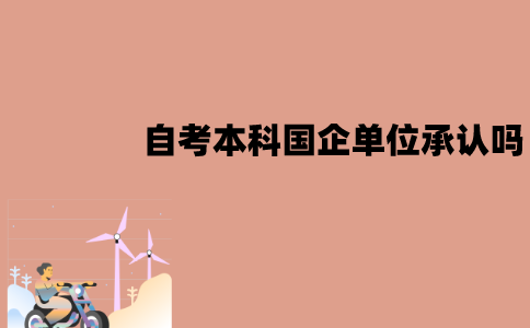 江苏自考本科国企单位承认吗？能考公务员吗？