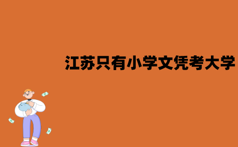 江苏只有小学文凭可以考大学吗？学历有限制吗？