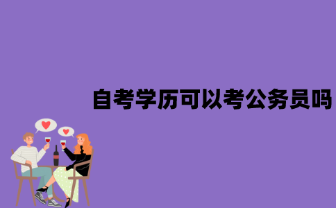 江苏自考学历可以考公务员吗？需要满足什么条件？