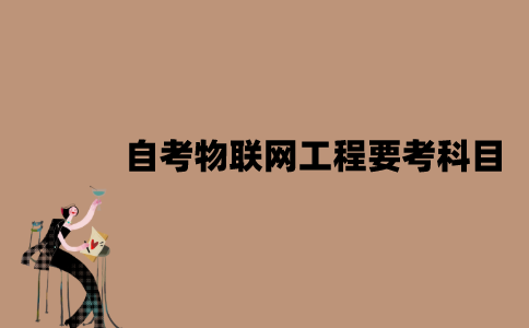 2022年7月江苏自考物联网工程要考什么科目？