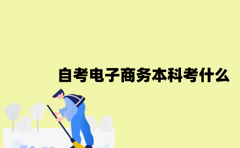 江苏自考电子商务专业本科考什么？