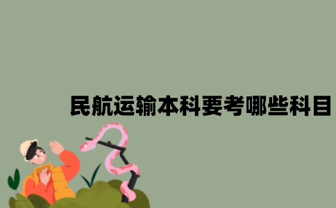 江苏自考民航运输本科要考哪些科目？