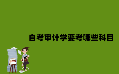 江苏自考审计学要考哪些科目？