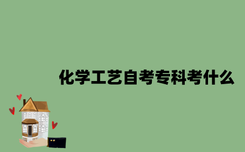 江苏化学工艺专业自考专科考什么？