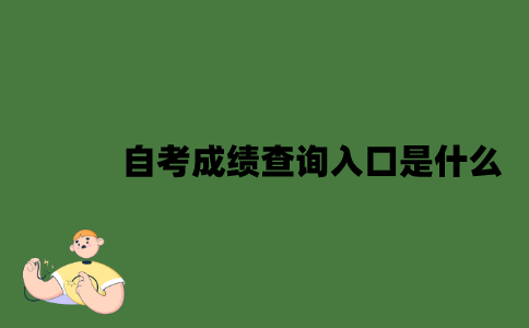 南京自考成绩查询入口是什么？