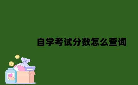 自学考试分数怎么查询？