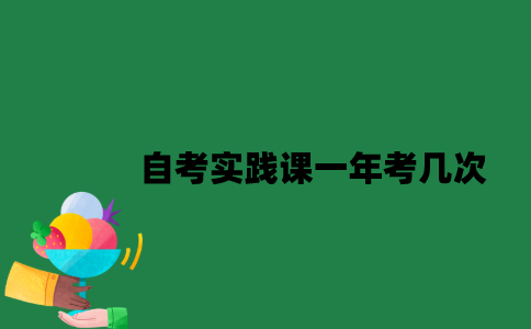 南京大学自考实践课一年考几次？