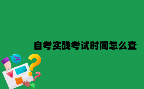南京大学自考实践课程考试时间怎么查？