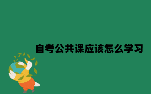 江苏自考公共课应该怎么学习？