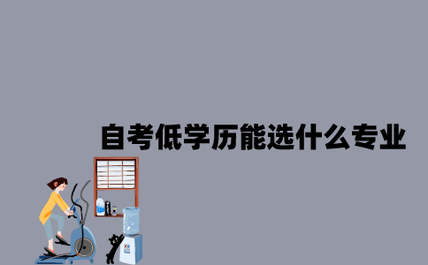 江苏自考低学历能选什么专业？