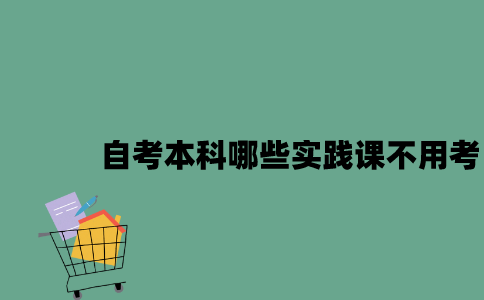 江苏自考本科哪些实践课不用考2023年？
