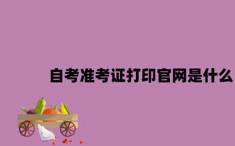 江苏自考准考证打印官网是什么2023年7月？